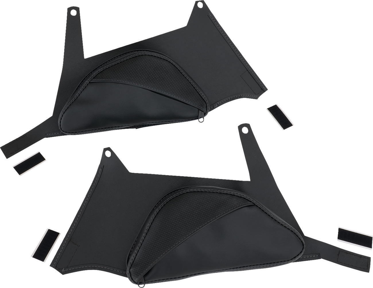 SHOW CHROME Dual Side Tank Pouch - Ballistic w/ Black Stitch - Ryker '19-'24 H40-401CBK