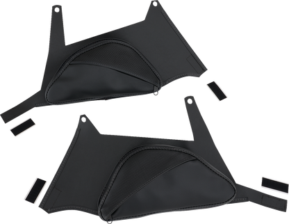 SHOW CHROME Dual Side Tank Pouch - Ballistic w/ Black Stitch - Ryker '19-'24 H40-401CBK