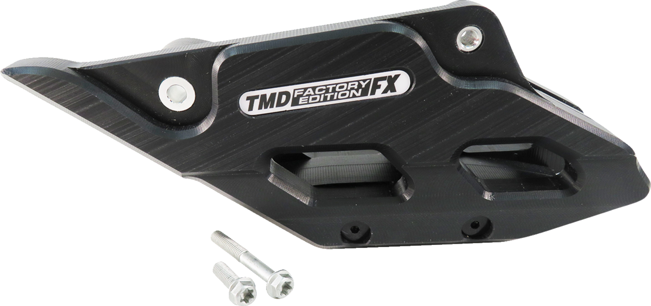 T.M. DESIGNWORKS Factory Edition Chain Guide With Replacement Wear Pad - Black - Gas Gas/Husqvarna/KTM RCG-KT5-BK