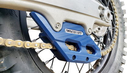 T.M. DESIGNWORKS Factory Edition Chain Guide With Replacement Wear Pad - Blue - Gas Gas/Husqvarna/KTM RCG-KT5-BL2