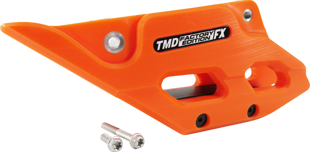 T.M. DESIGNWORKS Factory Edition Chain Guide With Replacement Wear Pad - Orange - Gas Gas/Husqvarna/KTM RCG-KT5-OR