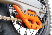 T.M. DESIGNWORKS Factory Edition Chain Guide With Replacement Wear Pad - Orange - Gas Gas/Husqvarna/KTM RCG-KT5-OR