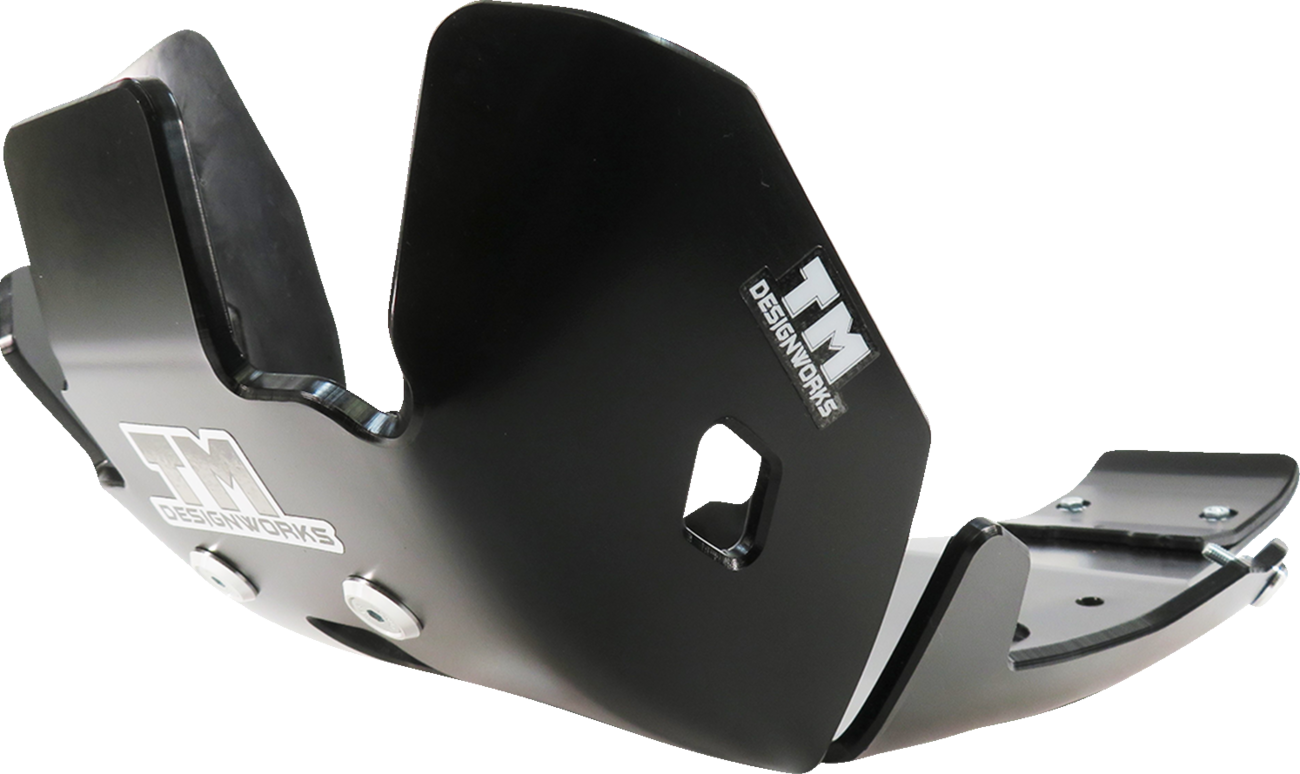 T.M. DESIGNWORKS Skid Plate - Black - Gas Gas | Husqvarna | KTM KHLG-258-BK