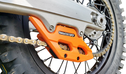 T.M. DESIGNWORKS Factory Edition Chain Guide With Replacement Wear Pad - Orange - Gas Gas/Husqvarna/KTM RCG-KT5-OR