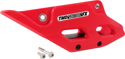T.M. DESIGNWORKS Factory Edition Chain Guide With Replacement Wear Pad - Red - Gas Gas/Husqvarna/KTM RCG-KT5-RD