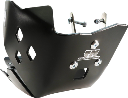 T.M. DESIGNWORKS Skid Plate - Black - Gas Gas | Husqvarna | KTM KHLG-362-BK