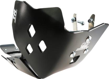 T.M. DESIGNWORKS Skid Plate - Black - Gas Gas | Husqvarna | KTM KHLG-362-BK
