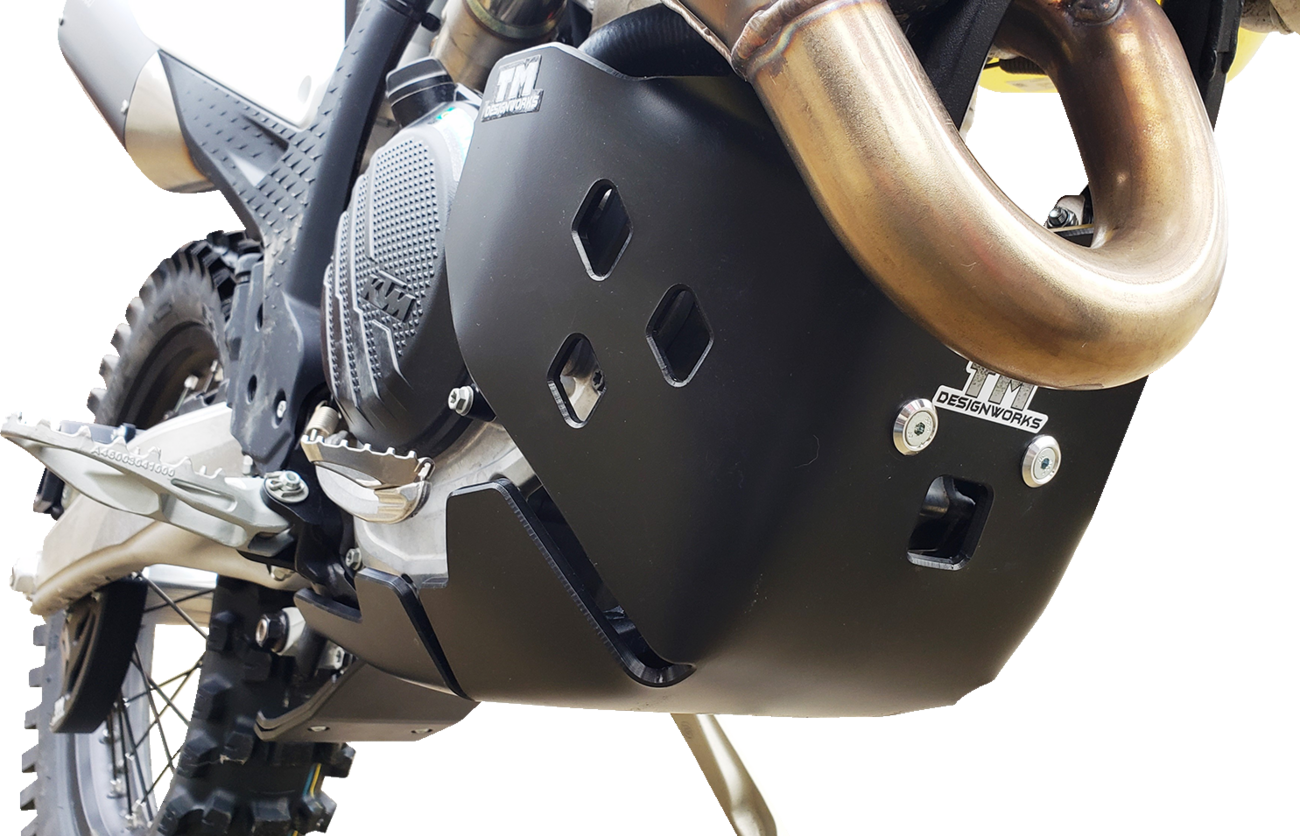 T.M. DESIGNWORKS Skid Plate - Black - Gas Gas | Husqvarna | KTM KHLG-362-BK