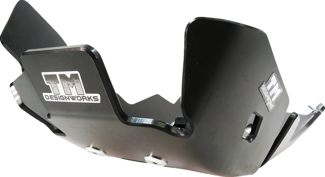 T.M. DESIGNWORKS Skid Plate - Black - Gas Gas | Husqvarna | KTM KTMC-258-BK