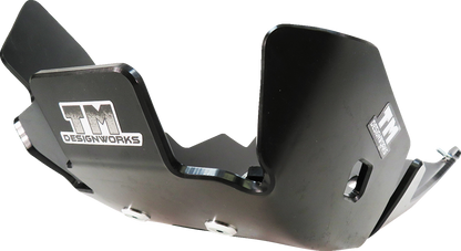 T.M. DESIGNWORKS Skid Plate - Black - Gas Gas | Husqvarna | KTM KTMC-258-BK