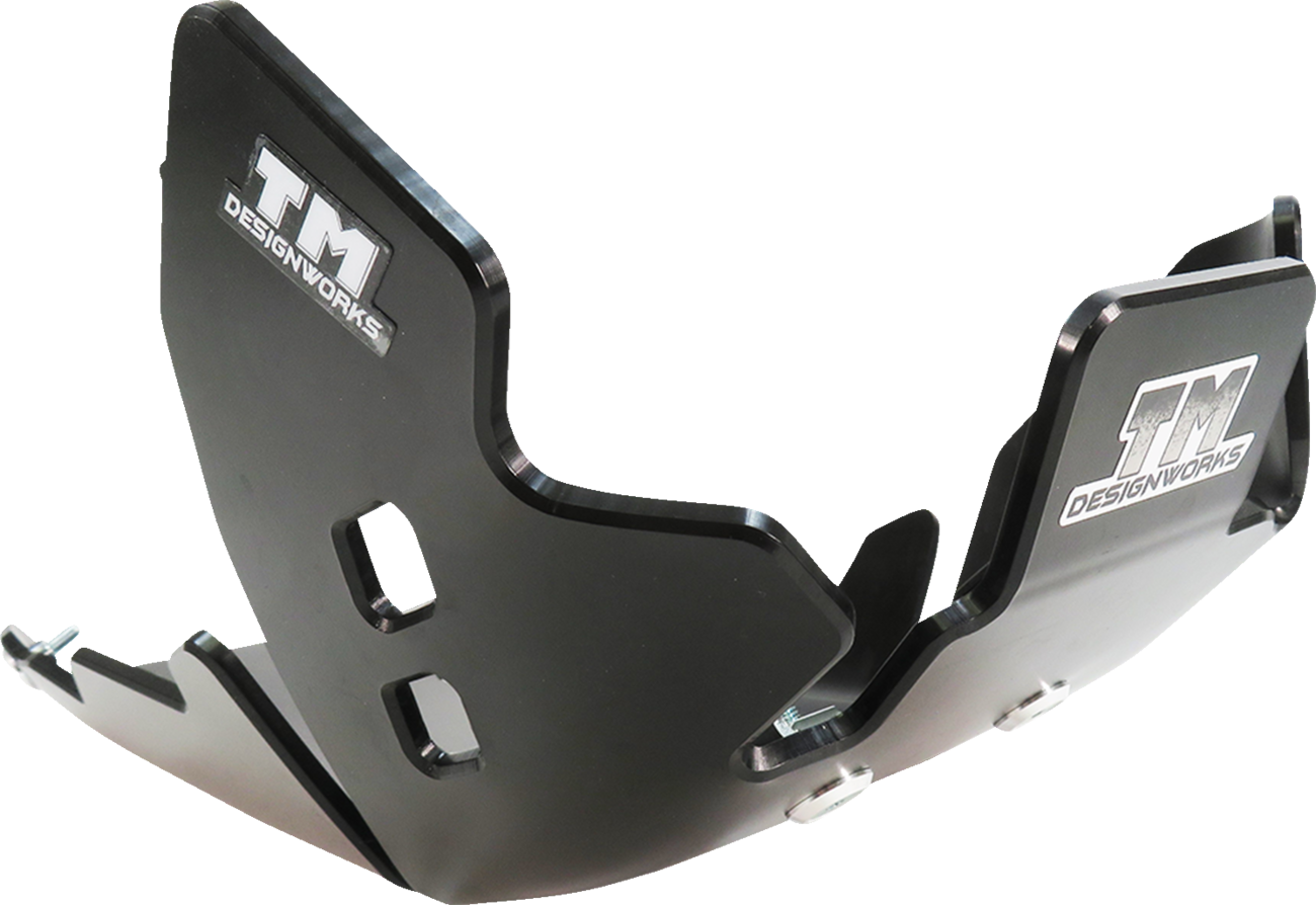 T.M. DESIGNWORKS Skid Plate - Black - Gas Gas | Husqvarna | KTM KTMC-258-BK