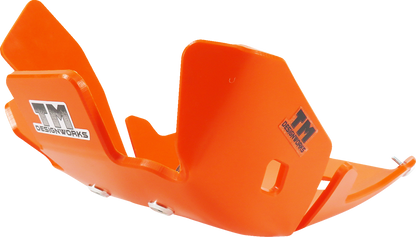 T.M. DESIGNWORKS Skid Plate - Orange - Gas Gas | Husqvarna | KTM KTMC-258-OR