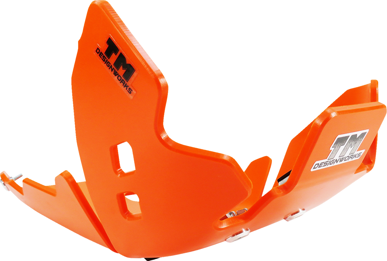 T.M. DESIGNWORKS Skid Plate - Orange - Gas Gas | Husqvarna | KTM KTMC-258-OR