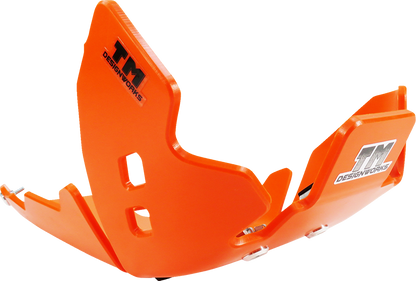 T.M. DESIGNWORKS Skid Plate - Orange - Gas Gas | Husqvarna | KTM KTMC-258-OR