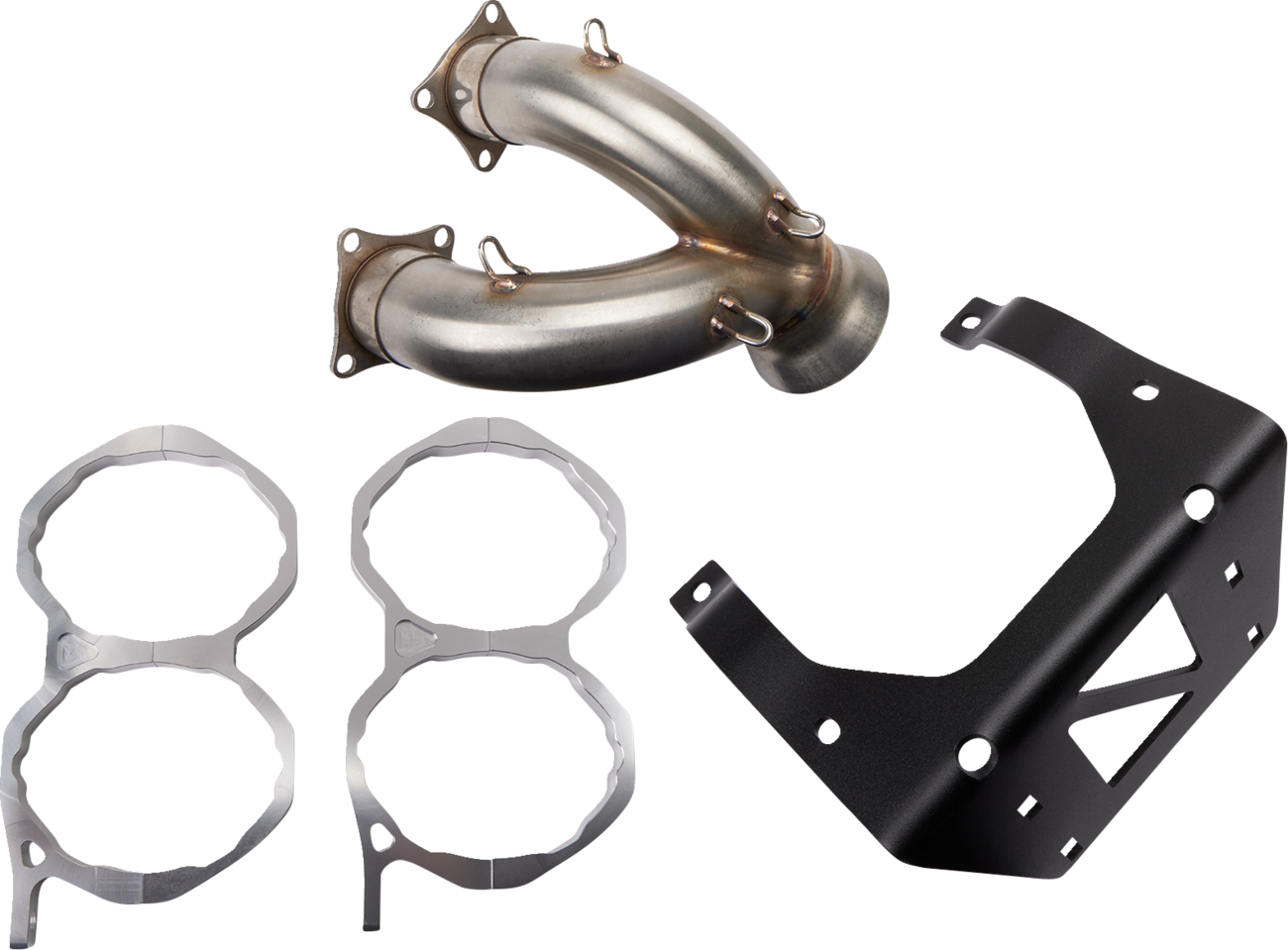 TRINITY RACING Stainless Steel Slip-On Mufflers TR-4160S-SS