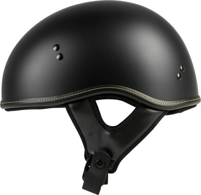 .357 Solid Half Helmet Matte Black Xl