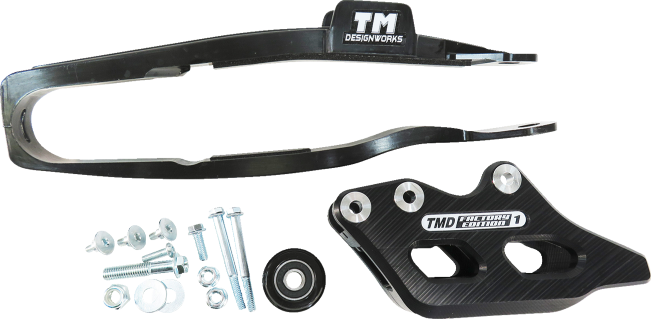 T.M. DESIGNWORKS Chain Guide/Slider - Black - YZ 450 F YCP-OR9-BK