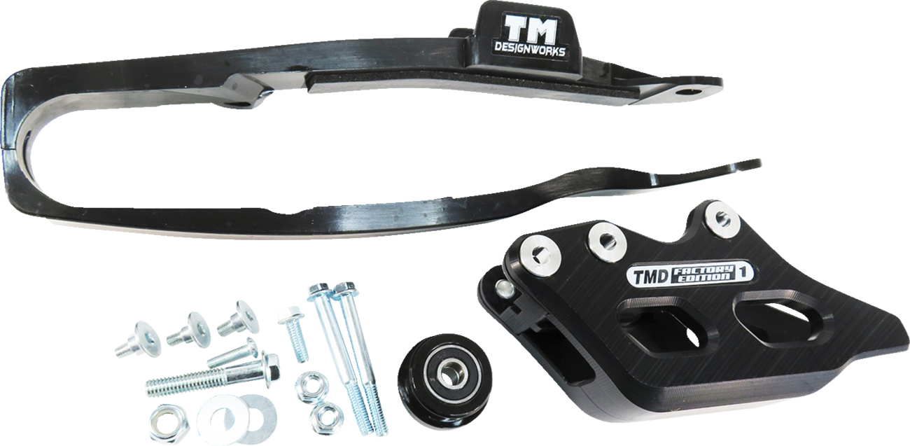 T.M. DESIGNWORKS Chain Guide/Slider - Black - YZ 450 F YCP-OR9-BK
