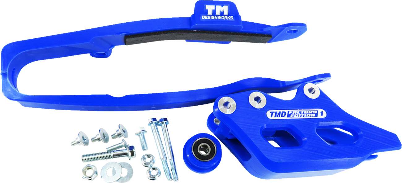 T.M. DESIGNWORKS Chain Guide/Slider - Blue - YZ 450 F YCP-OR9-BU