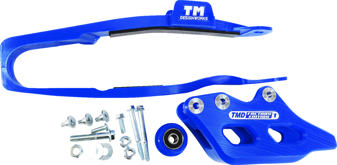 T.M. DESIGNWORKS Chain Guide/Slider - Blue - YZ 450 F YCP-OR9-BU