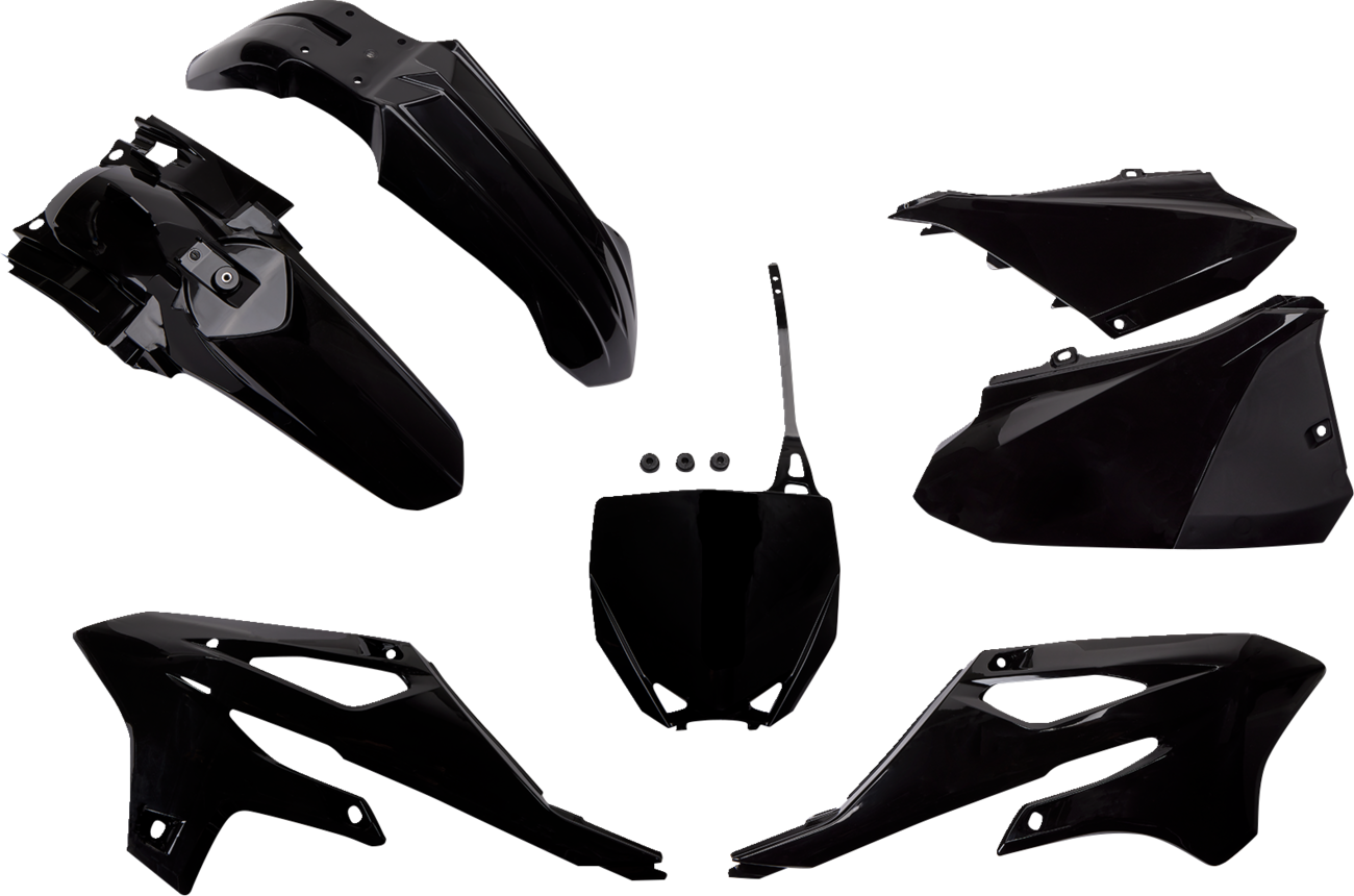 UFO Replacement Body Kit - Black - Yamaha - YZ '22-'25 YAKIT325@001