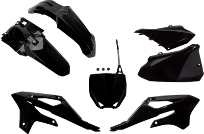 UFO Replacement Body Kit - Black - Yamaha - YZ '22-'25 YAKIT325@001