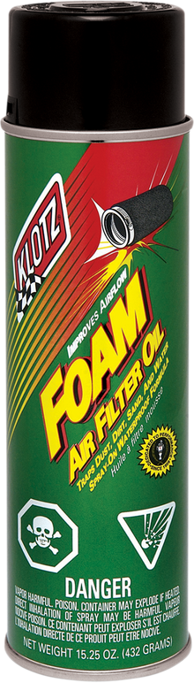 KLOTZ OIL Foam Air Filter Oil - 15.25 oz. net wt. KL-606