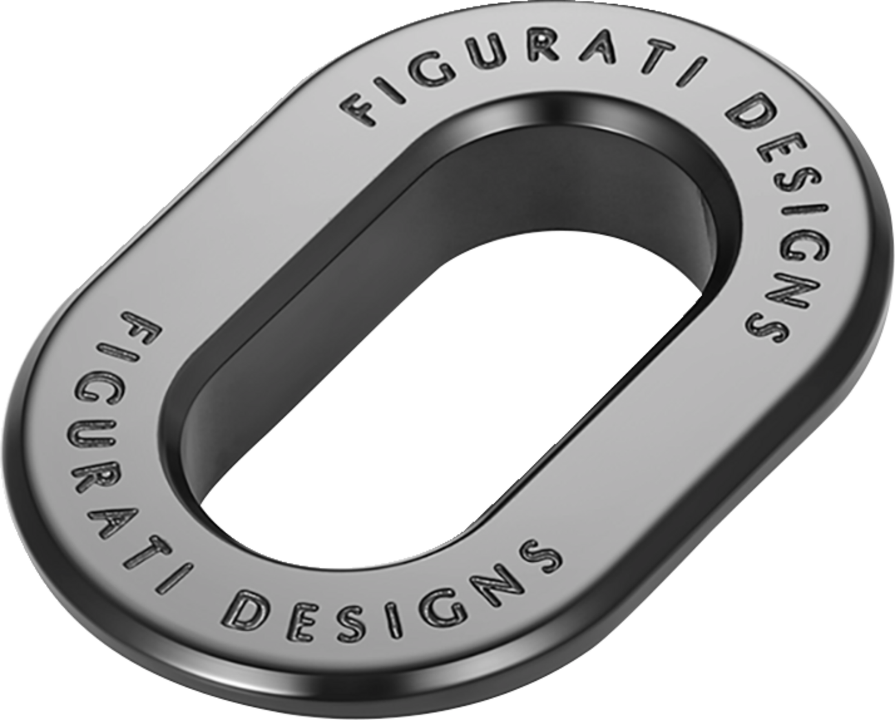 FIGURATI DESIGNS Antenna Ring - Left Rear Fender - Smooth - Black FD60-ANTRG-BK-LT