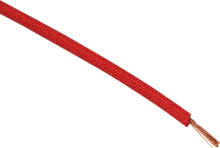 NAMZ 25' Cloth-Braided Wire Spool - 16 Gauge - Red NCBW-2