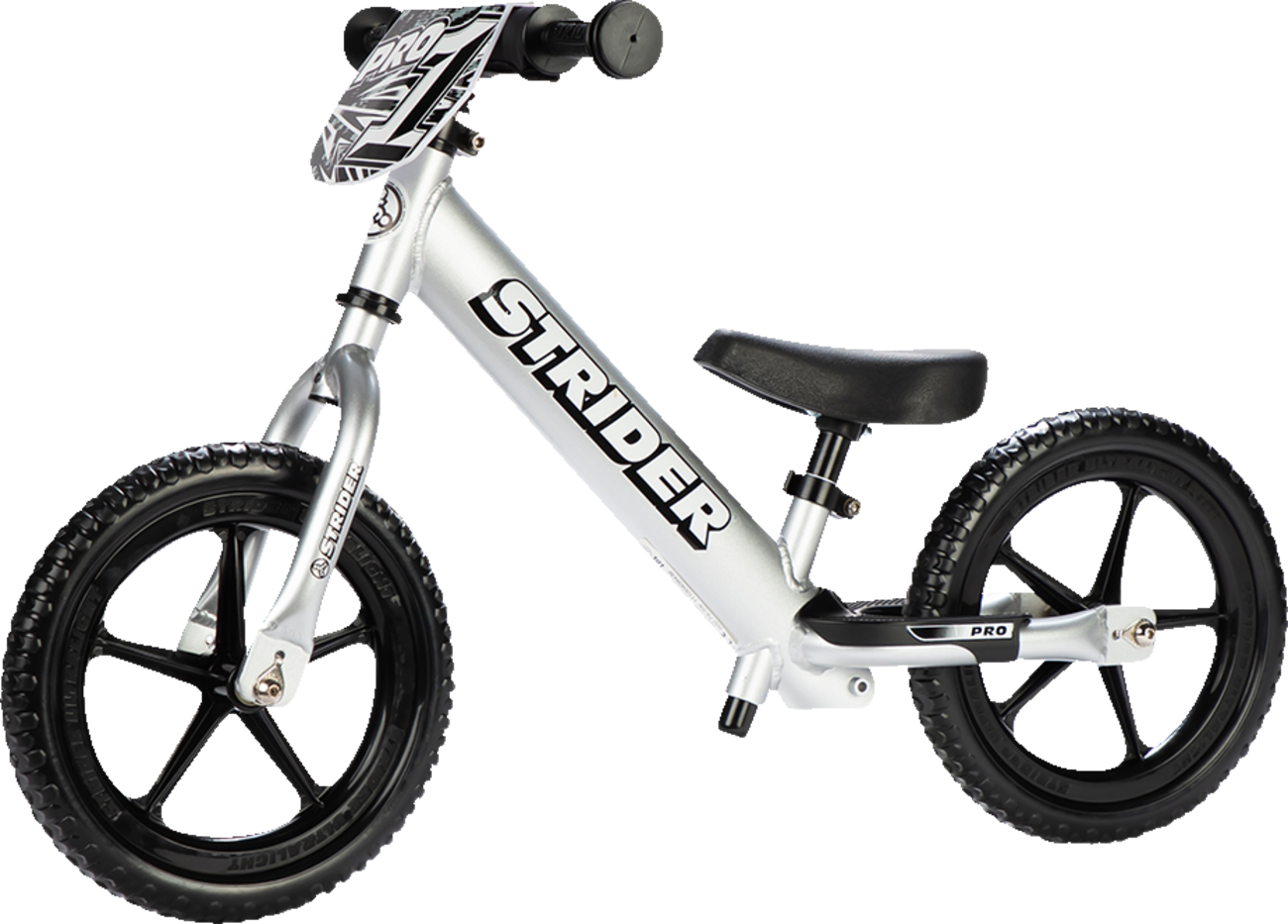STRIDER 12" Pro Balance Bike - Silver ST-P4SI