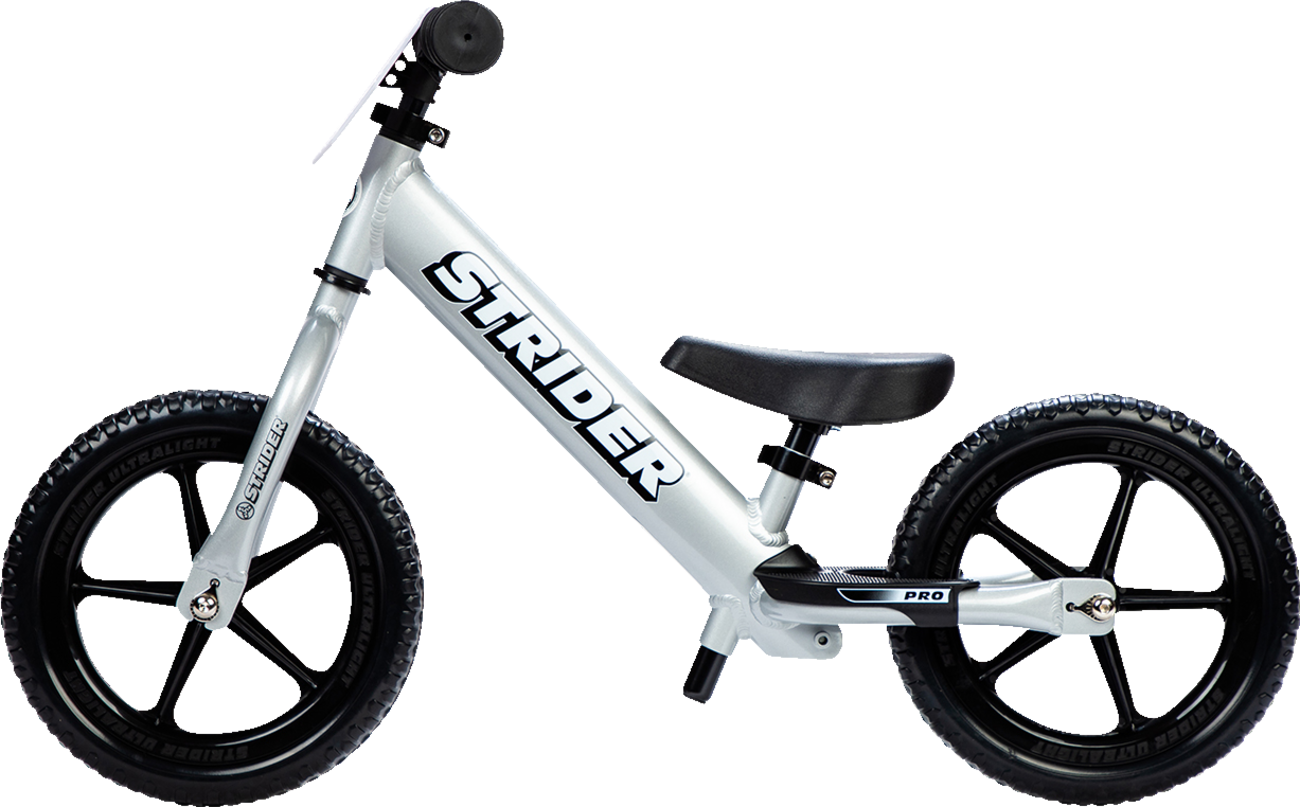 STRIDER 12" Pro Balance Bike - Silver ST-P4SI