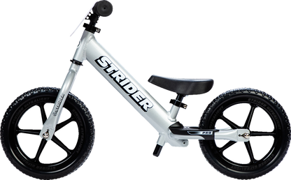 STRIDER 12" Pro Balance Bike - Silver ST-P4SI