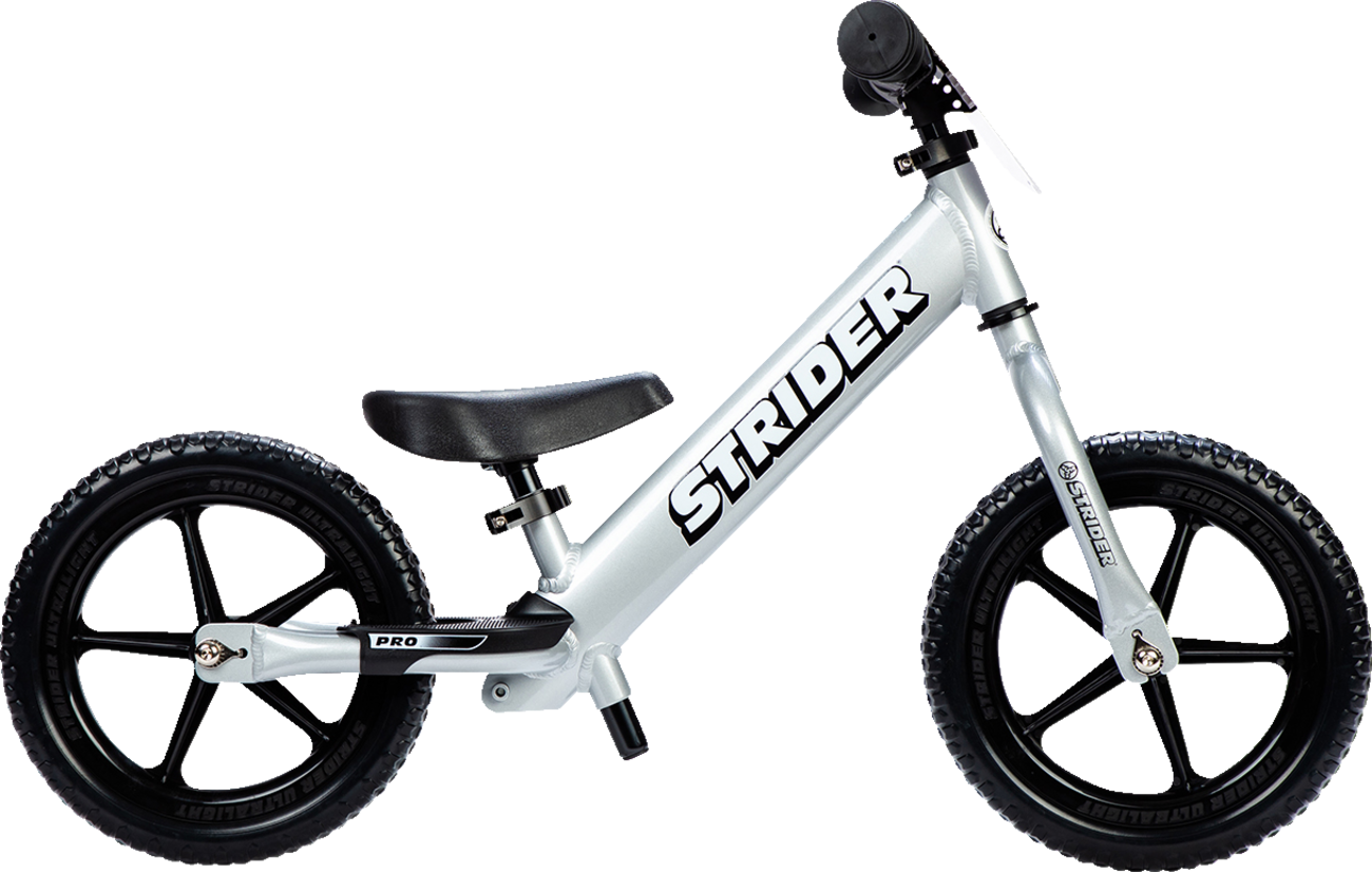 STRIDER 12" Pro Balance Bike - Silver ST-P4SI