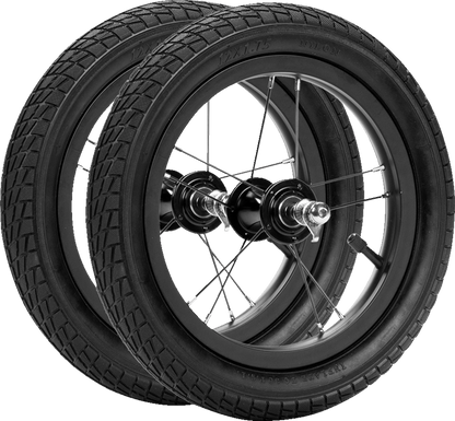 STRIDER 12" High-Traction Wheels - Set PWHEEL-12-HT-BK
