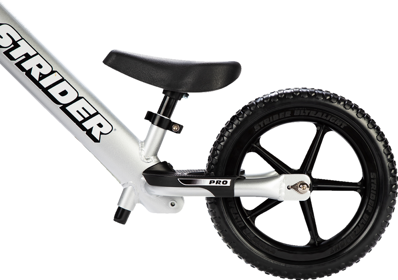STRIDER 12" Pro Balance Bike - Silver ST-P4SI