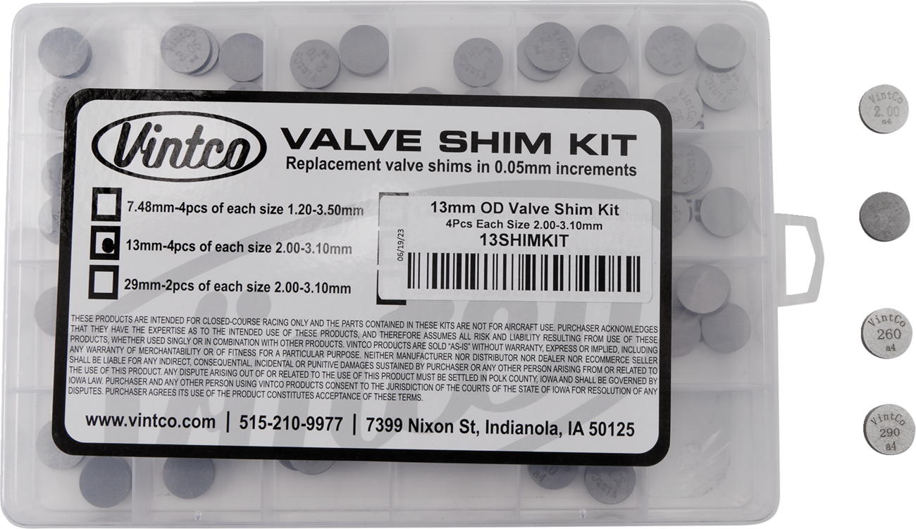 VINTCO Shim Kit - 13.00 mm - 2.00 mm-3.10 mm 13SHIMKIT