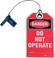 JIMS Flywheel Lock with Tag - Mighty Bite - Blue - Twin Cam 753