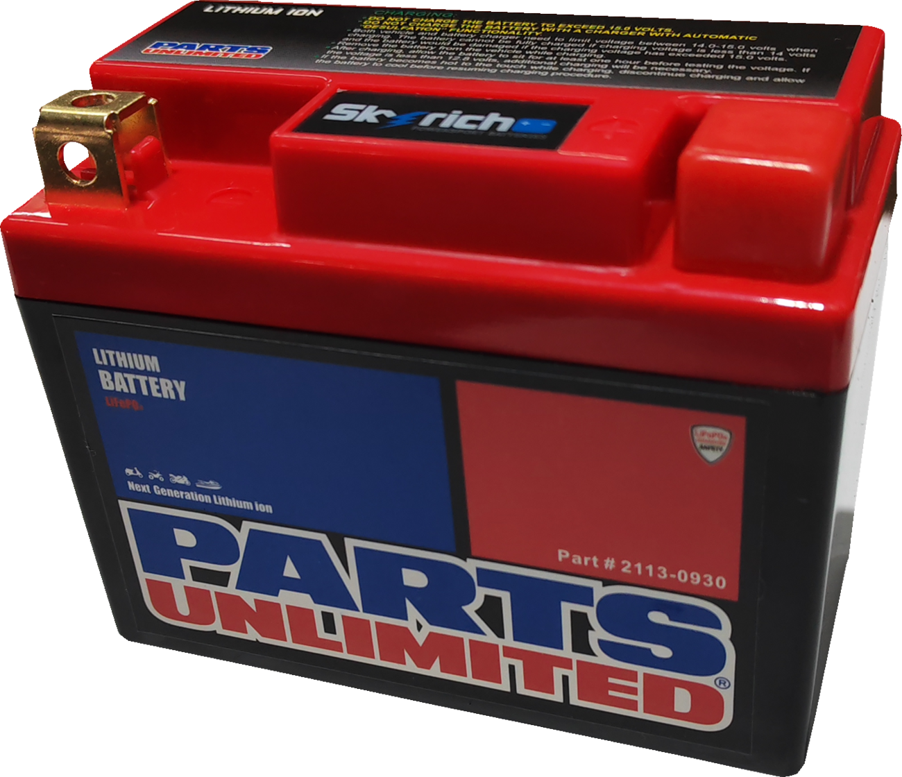 PARTS UNLIMITED Battery - Lithium LiFePO4 - HJ01L-FP HJ01L-FP