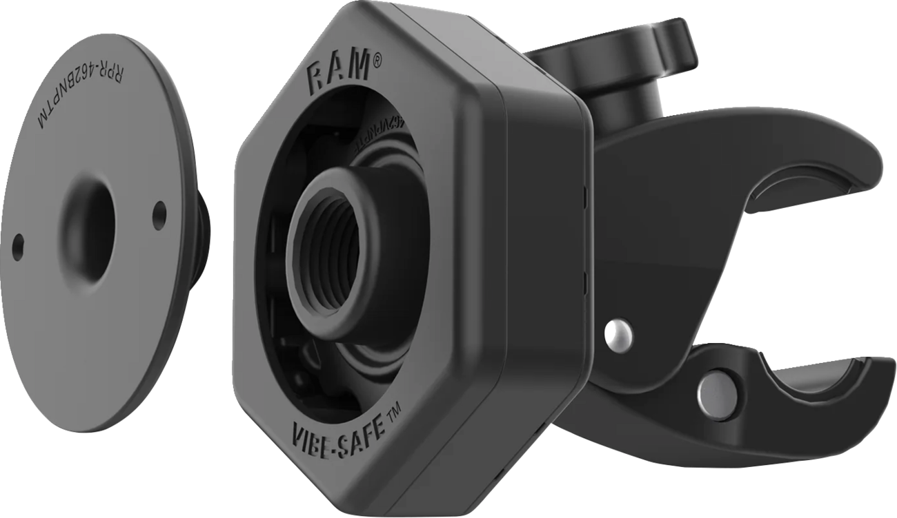 RAM MOUNTS Tough-Claw™ Small Clamp Base with Vibe-Safe™ Adapter - 5/8"-1-1/2" RAP-400-462NPT
