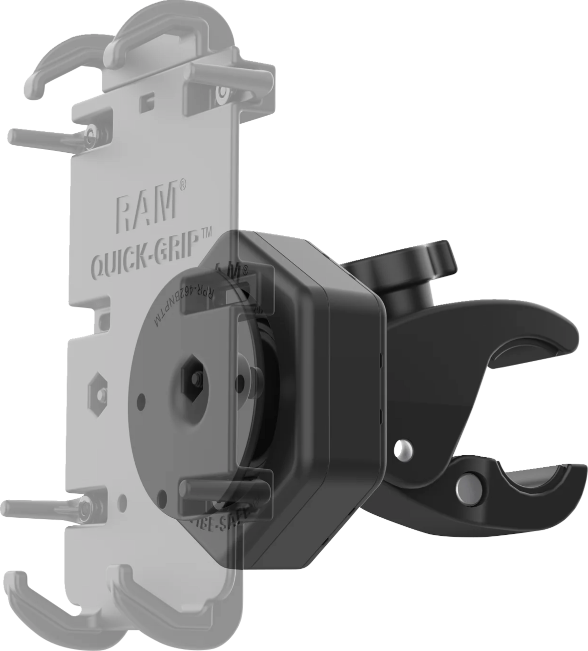 RAM MOUNTS Tough-Claw™ Small Clamp Base with Vibe-Safe™ Adapter - 5/8"-1-1/2" RAP-400-462NPT