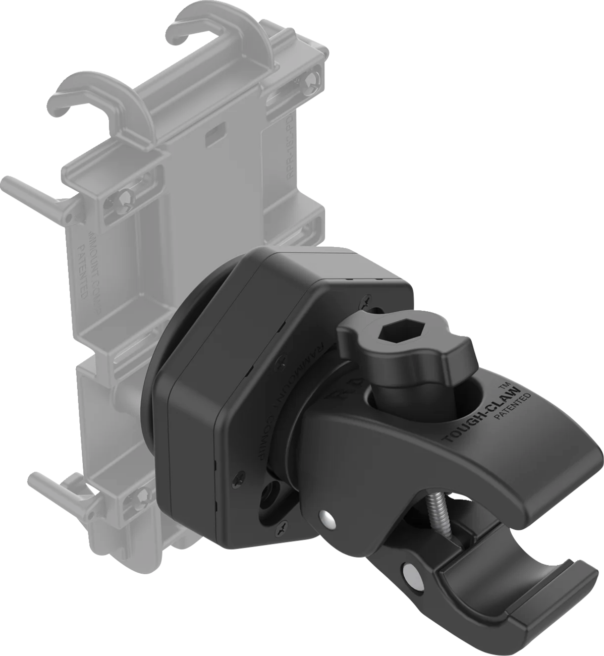 RAM MOUNTS Tough-Claw™ Small Clamp Base with Vibe-Safe™ Adapter - 5/8"-1-1/2" RAP-400-462NPT