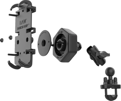 RAM MOUNTS Quick Grip™ Phone Mount with U-Bolt Base - Vibe Safe RAM-B-149Z-A-PD4-462