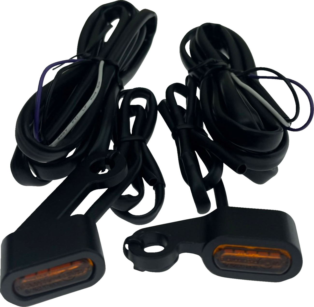 DRAG SPECIALTIES Marker Lights - Black - Amber Lens - '04-'13 XL L22-0236MBAENU