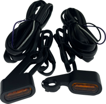 DRAG SPECIALTIES Marker Lights - Black - Amber Lens - '04-'13 XL L22-0236MBAENU