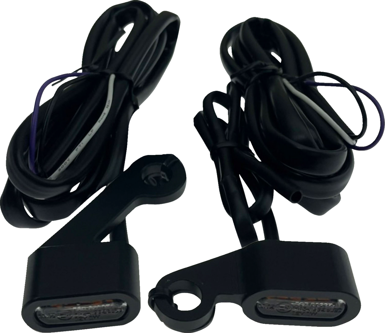 DRAG SPECIALTIES Marker Lights - Black - Smoke Lens - '04-'13 XL L22-0236DMBME