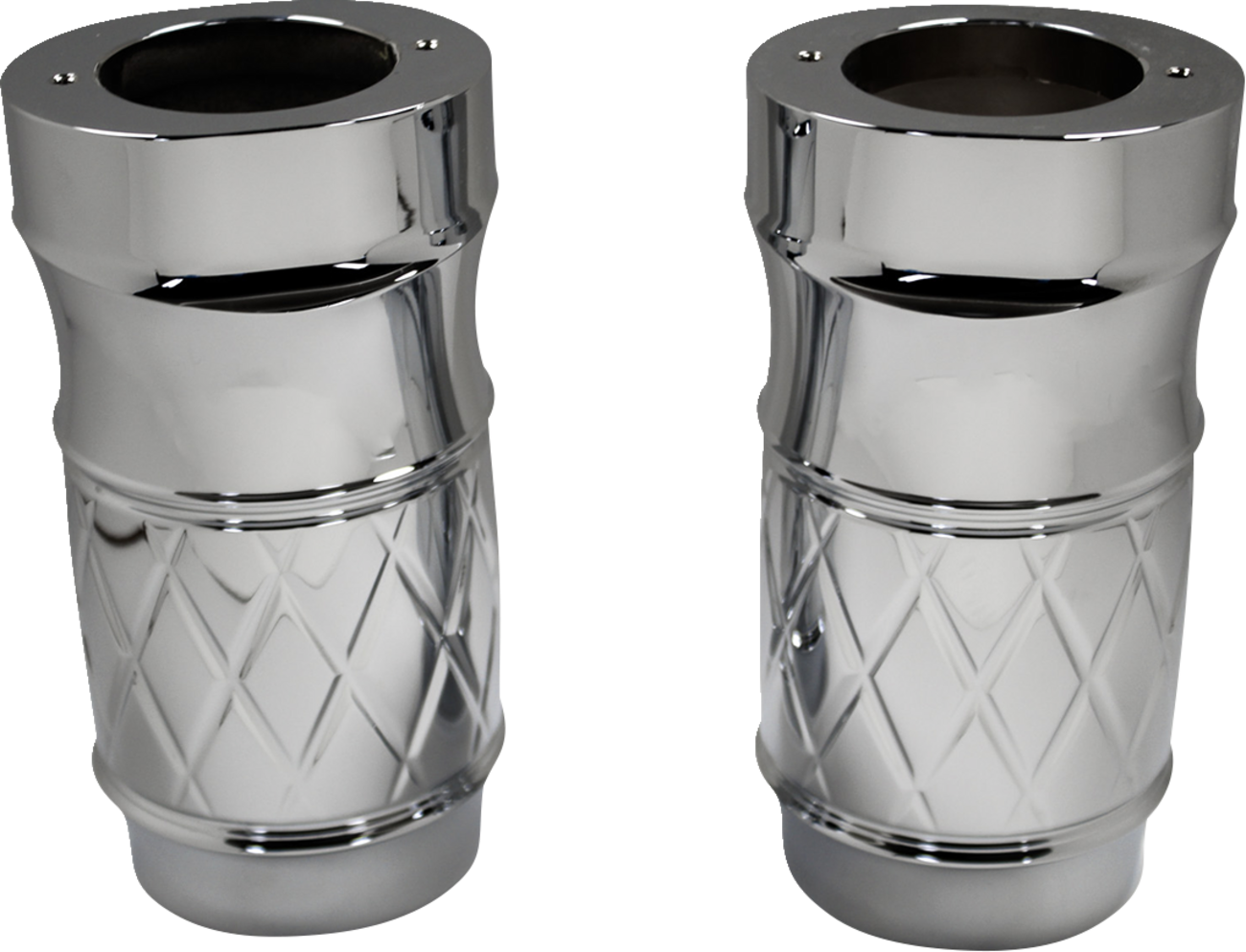 EDDIE TROTTA DESIGNS Fork Slider Covers - Chrome - Platinum-Cut TC-WT963