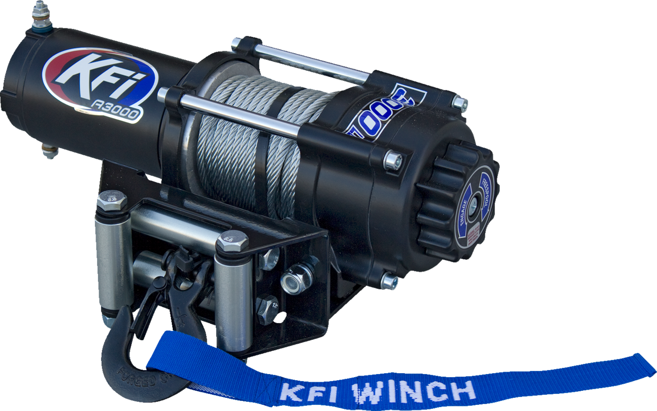 KFI PRODUCTS A3000 ATV Winch - 3000 lb - Steel Cable A3000