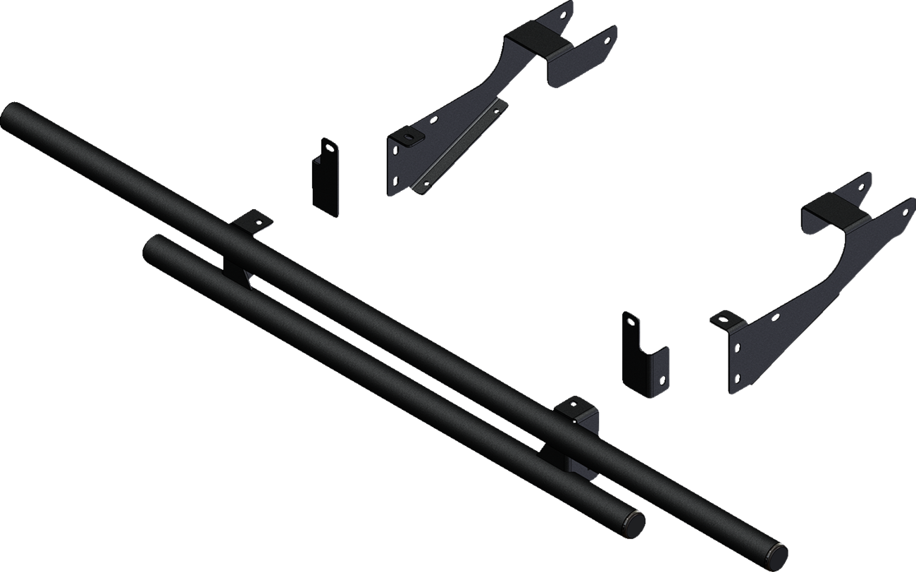 KFI PRODUCTS Rear Bumper - Round - Black - Polaris - Ranger '16-'25 101850