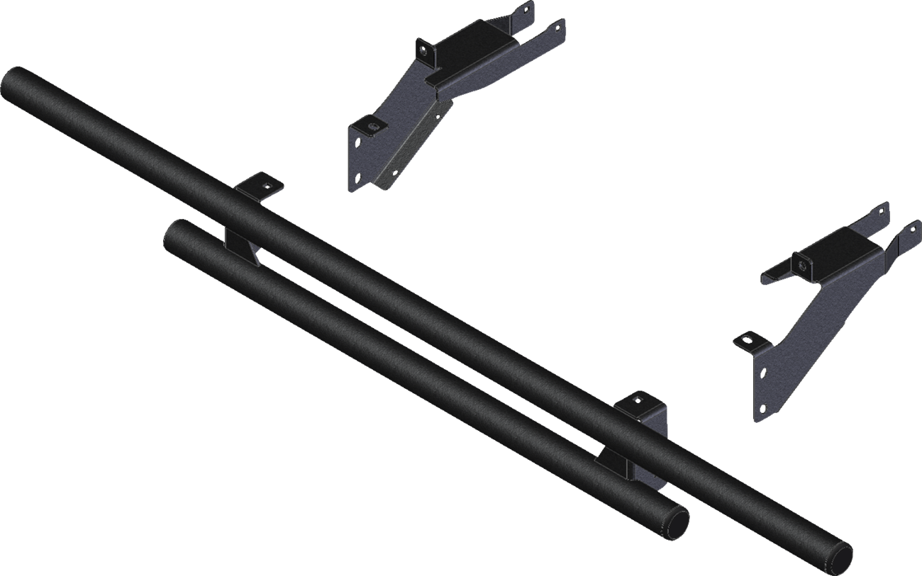 KFI PRODUCTS Rear Bumper - Round - Black - Polaris - Ranger | Pro 102000