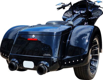 PAUL YAFFE BAGGER NATION Pro Street Rear Fender - Black Plate Frame - No Outlet FPSFK-N-NO-5TB-B